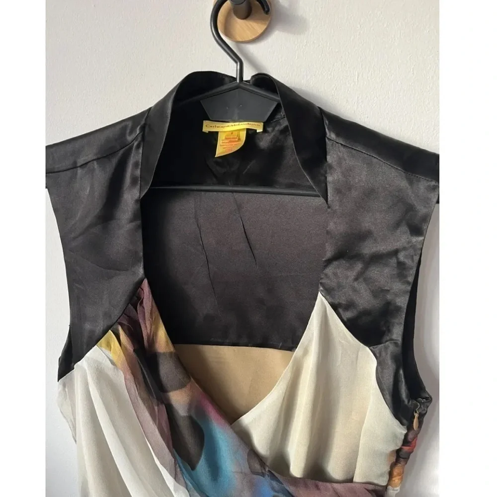 Unbelievable 100% Silk Vintage Catherine Malandrino 2000s dress 10 y2k - Picture 6 of 9